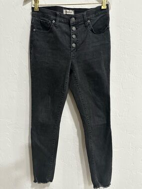 Madewell Washed Black Skinny Jeans